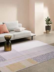 Alfombra con patrón geométrico anti deslizante - Multicolor - Ver 3