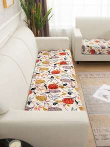 1pc Floral Print Sofa Seat Cushion Cover - Multicolor - View 1