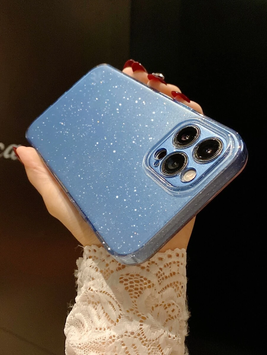 Glitter Phone Case - Blue - View 1