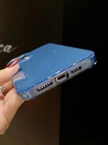 Glitter Phone Case - Blue - View 3