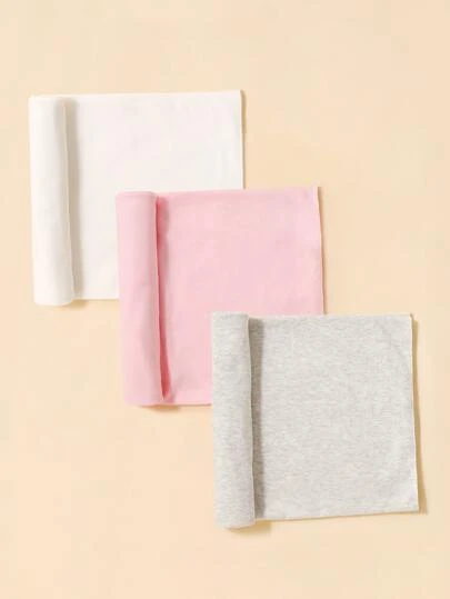 3pcs Baby Solid Swaddling Blanket Love Valentine