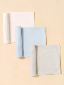 3 chăn bông màu đặc cho bé - Nhiều màu - Xem 1