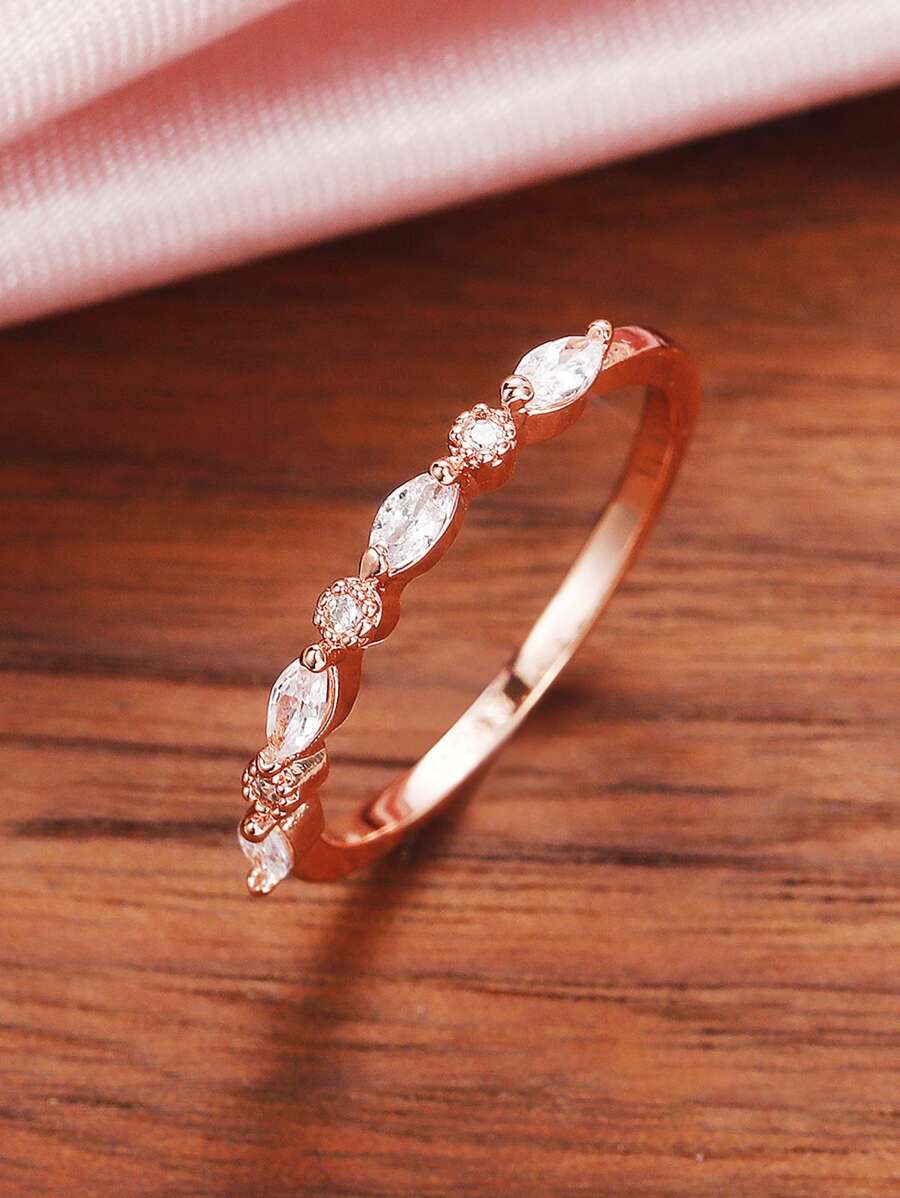 Nhẫn trang trí đính đá Cubic Zirconia