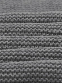 1 Pieza Manta De Bebé Tejida Para Envolver - Gris - Ver 4