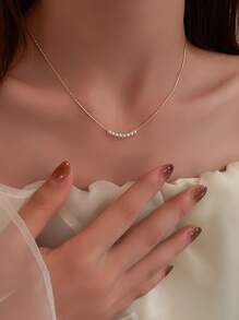 Andkiss Đồ trang trí Ngọc Trai giả Dây chuyền - Nhiều màu - Xem 6