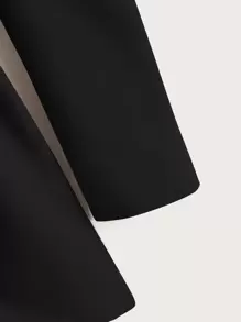 SHEIN 女孩泡泡袖腰帶外套