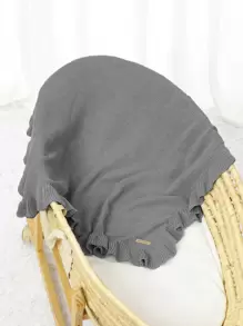 1 Pieza Manta De Bebé Tejida Para Envolver - Gris - Ver 1