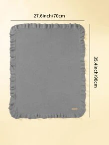 1 Pieza Manta De Bebé Tejida Para Envolver - Gris - Ver 5