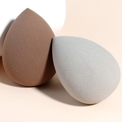 2pcs Waterdrop Shaped Makeup Sponge
