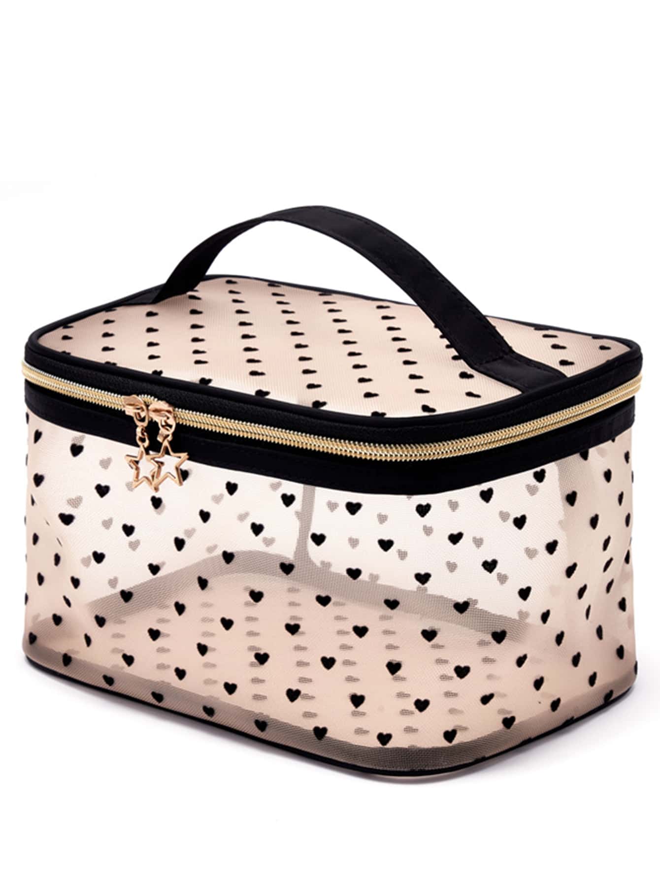 Heart Shaped Makeup Bag - Multicolor - View 1