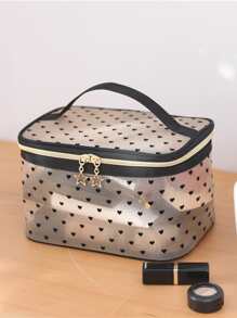 Heart Shaped Makeup Bag - Multicolor - View 3