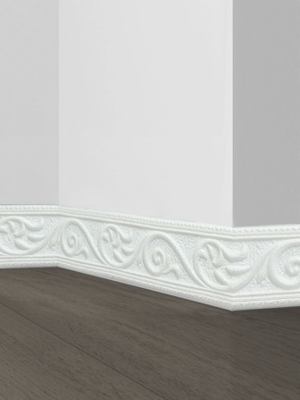 1 Rollo de Pegatina de línea de zócalo con diseño romántico de patrón de hojas y flores en relieve 3D, material de espuma XPE autoadhesivo a prueba de choques, estilo minimalista moderno para decoración del hogar, material de renovación de zócalo para proteger los bordes de la pared, disponible en varios colores y tamaños, fácil de limpiar, pegatinas, vinilos decorativos para el hogar, artículos de decoración de primavera para refrescar su hogar, pegatinas de decoración de ramas