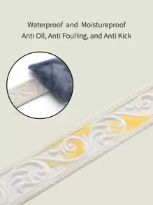 1 Roll 3D Flower Leaves Vine Pattern Relief Romantic Special Design Skirting Line Sticker, XPE Foam Material Self-Adhesive Crashproof Wall Sticker, Minimalist Modern Style Home Decor, Renovation Skirting Line Home Improvement Material For Protecting Wall Edges, Various Colors And Sizes Are Available, Easy To Clean, Stickers, Wall Decal, Vinyl Decal For Home Decorations, Spring Decoration Items Refresh Your Home, Rama Decoration Stickers