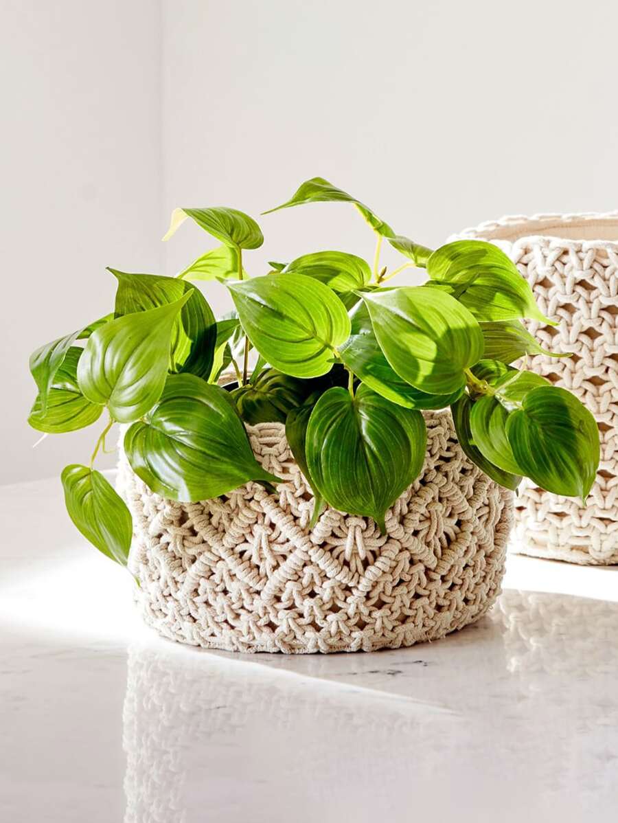 1pc Artificial Plant Leaf Branch, Green Faux Plant Leaf, For Home Decor