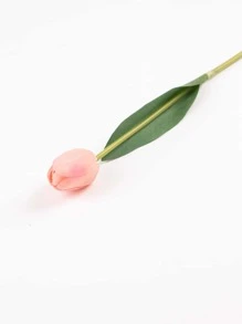 1 件人造郁金香，仿制郁金香茎，用于复活节家居装饰 - 粉色 - 查看 2