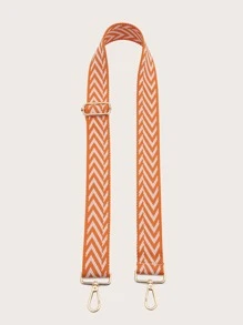 1pc Retro Minimalist Geometric Shoulder Bag Strap For Vacation Work And Streetwear - Orange - View 2