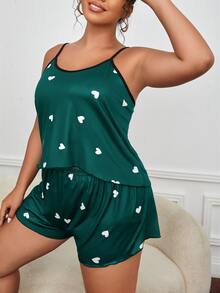 Bộ Giản Dị Kích Thước Lớn Tương phản ràng buộc Tim Dễ thương - màu xanh lá - Xem 4