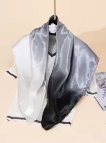 1入組漸層印花圍巾，適合外出並為你的造型增添華麗感，可當頭巾、髮帶、頭帶，讓你的造型更加出眾 - 彩色 - 查看 2