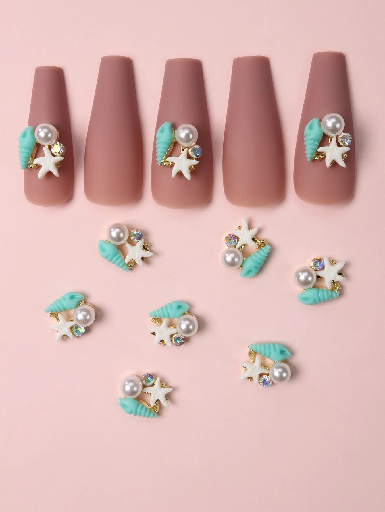 10pcs 3D Starfish Design Nail Art Decoration | SHEIN USA