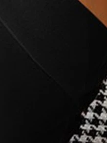 EURMUSE Criss Cross Crop Top - Black - View 4