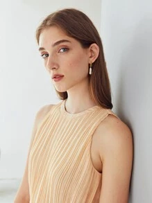 MOTF PREMIUM Top fruncido con cordón - Albaricoque - Ver 4