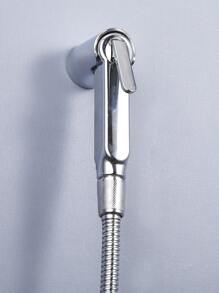 3 piezas a mano Alcachofa de ducha & tubo & Soporte Conjunto - Plateado - Ver 2