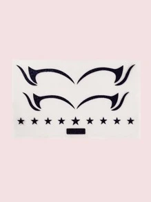 1 miếng dán kẻ mắt cá nhân màu đen - màu đen - Xem 2