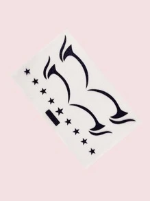 1 miếng dán kẻ mắt cá nhân màu đen - màu đen - Xem 3