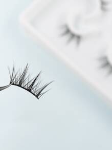 漫畫睫毛,6對超長假睫毛 - 黑色 - 查看 3
