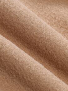 Manfinity Homme 男士字母圖案腰部抽繩衛褲 - 卡其色 - 查看 4