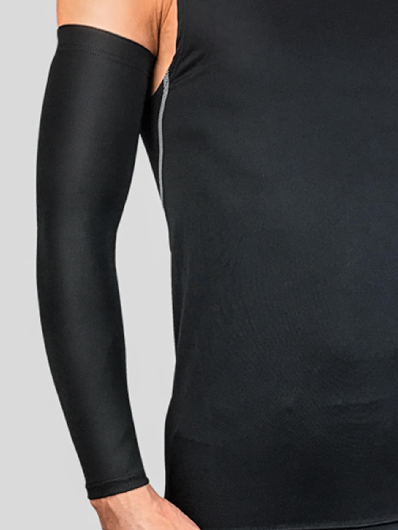1pc Sports Arm Sleeve - Black - View 1