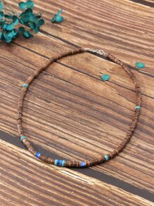 Fashionable and Popular Men Stone Decor Beaded Necklace for Jewelry Gift and for a Stylish Look