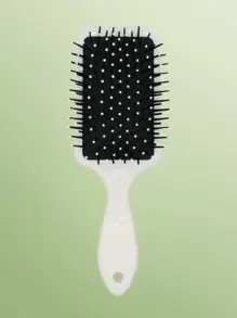 ROMWE Skeleton Pattern Cushion Hair Brush, Halloween - Black and White - View 3