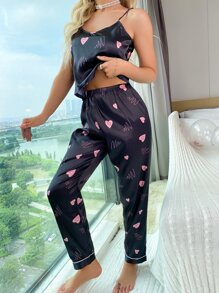 Bộ đồ ngủ Nữ Tim Dễ thương - màu đen - Xem 3