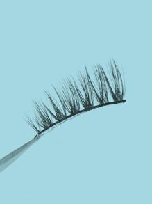 Himirell 10pairs Half Eye Cat Eye False Eyelashes, Natural Cross Style, Lengthen At End, Increasing Size Effect For Daily, Festival, Vacation, Party Makeup - Black - View 3