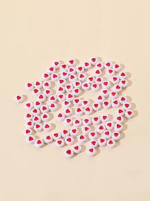 100入組愛心細節DIY釘珠 - 彩色 - 查看 2