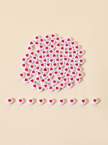 100入組愛心細節DIY釘珠 - 彩色 - 查看 4