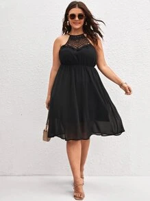 SHEIN Holidaya Vestido con encaje