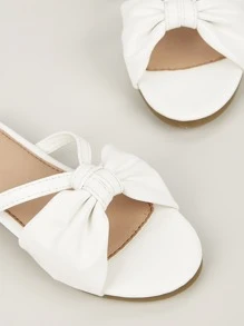 Niñas Zapatillas con diseño de nudo - Blanco - Ver 4