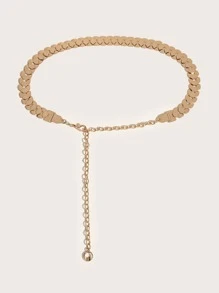 Minimalist Chain Belt - Gold - View 3