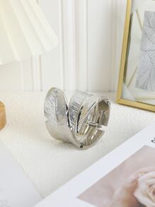 1pc lá thiết kế rèm cản trở - Bạc - Xem 2