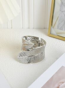 1pc lá thiết kế rèm cản trở - Bạc - Xem 3