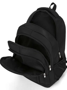 男士多拉链笔记本电脑背包 书包 书包 学校背包 上学背包 笔记本电脑包 电脑包 书包 背包 单肩包 旅行包 运动包 大学包 学习用品 高中 高中生 大学生 初中生 中学生 研究生 大学生 学校 商务 户外 徒步旅行 旅行 露营 运动