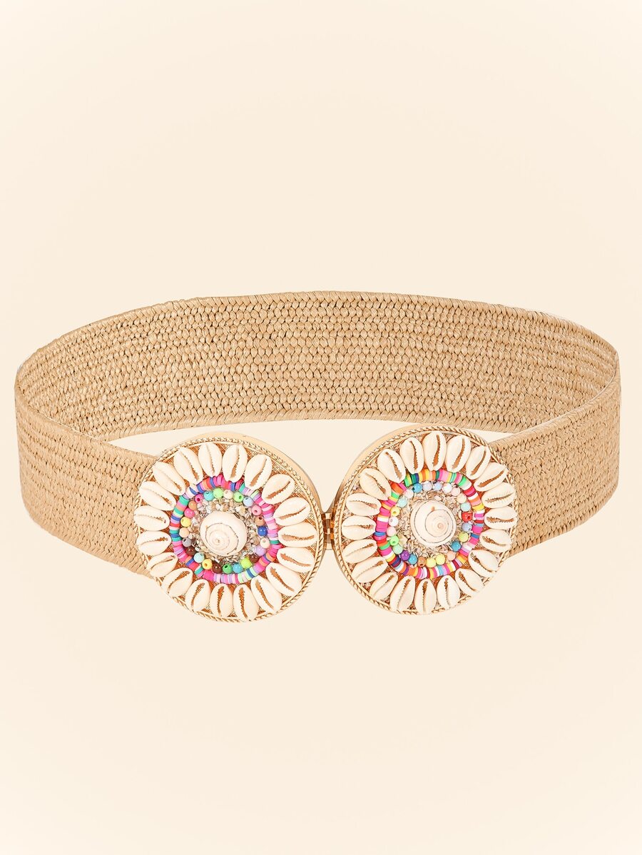 Shell & Bead Decor Belt | SHEIN USA
