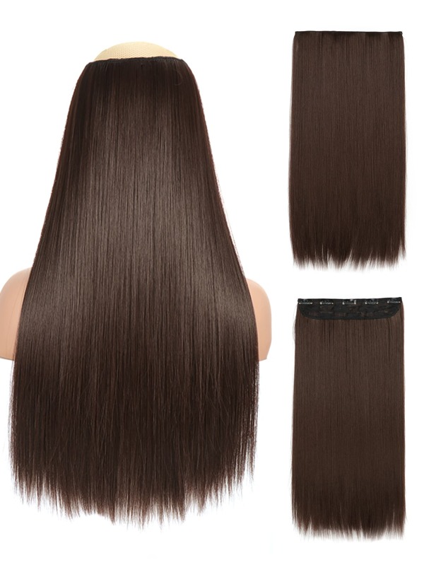 Clip In Long Straight Synthetic Hair Extension SHEIN USA