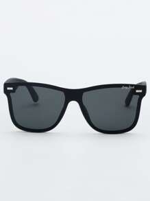 1 Pair Unisex Classic Shield Shaped Retro Polarized Fashion Glasses, Fashion &