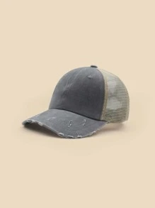 Sombrero de camionero desgarro - Gris - Ver 1