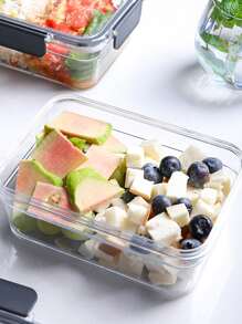 1入組950ml透明食物儲藏盒 - 黑色 - 查看 2