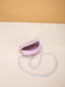 女孩卡通貓設計包 - 紫色 - 查看 7