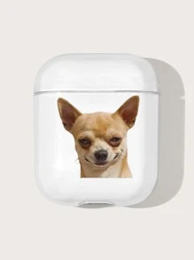 狗狗圖案AirPods耳機盒保護套 - 無色 - 查看 1